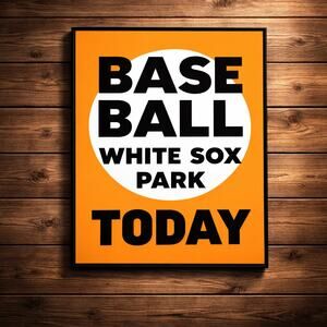 Baseball Today Chicago Train Stop Sign White Sox Park Illinois Traffic Street